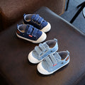 Children's Denim Canvas Shoes With Rivet Solid Color