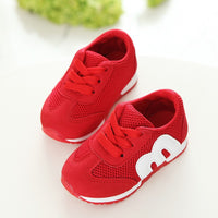 Mesh Sneakers, Breathable Lace-Up Children's Fly-Knit Shoes