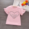 Baby Half-sleeved Children's Tops For Children And Middle-aged Children