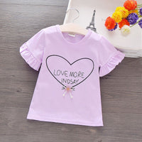 Baby Half-sleeved Children's Tops For Children And Middle-aged Children