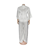 Fashion Wide-Leg High-Waist Casual Jumpsuit