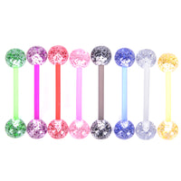 8Pcs Tongue Nails Glitter Glitter Acrylic Tongue Nails Human Body Acrylic Piercing Jewelry Tongue Nails Aliexpress