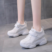 New Thick-Soled Sports And Leisure Slim White Shoes For Women
