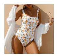 New Printed One-Piece Swimsuit Bikini Ladies Swimwear