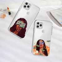 Personalized Girl Phone Case Transparent Tpu