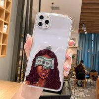 Personalized Girl Phone Case Transparent Tpu
