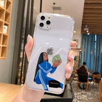 Personalized Girl Phone Case Transparent Tpu
