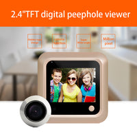 Hidden Smart Electronic Peephole Wired Anti-Theft Door Mirror Video Doorbell