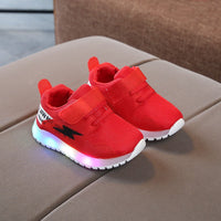 Girls' Sports Shoes, Boys' Light-Up Shoes, Spring Running Shoes
