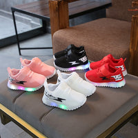 Girls' Sports Shoes, Boys' Light-Up Shoes, Spring Running Shoes