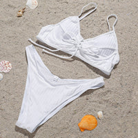 The New Steel Plate Gathers Sexy Bikini Swimsuit
