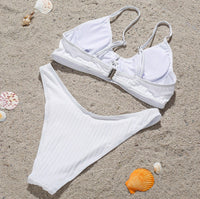 The New Steel Plate Gathers Sexy Bikini Swimsuit
