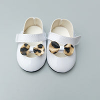 Cross Border 18 Inch American Girl Doll Shoes American Girl Shoes Cheff Doll Leopard Print Shoes