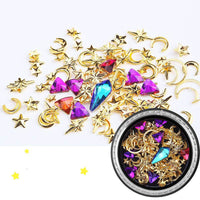 Crystals Stones Charming Mix Nail Art Decoration Rose Jewelry Gel Glitter Decors Tips Decoration