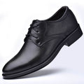 Men's British Business Casual Shoes Black Round