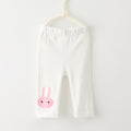 Cartoon Bunny Five Points Girls' Leggings