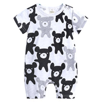 Baby Onesies Summer Slub Cotton Short Sleeves
