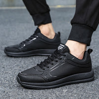 Leather Casual Men's Running Shoes