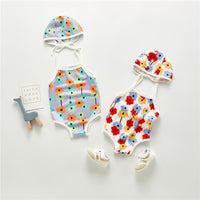 Children's One-piece Swimsuit Swimming Cap