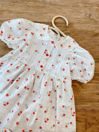 Girls And Ladies Sweet And Cute Printed Doll Collar Western Dress Sister Outfit