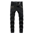 Pleated Stretch Small Feet Casual Pants High Street Multi-Pocket Zipper Wveralls