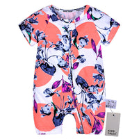 Newborn printed double zip bodysuit
