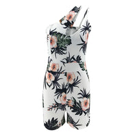 Sexy Sling Off Shoulder Slim Printed Jumpsuit