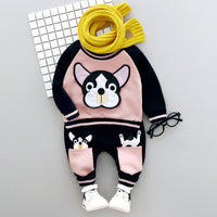 Two-Piece Suit Of Thickened And Velvet Dalmatians