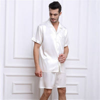 Pajamas Set Pyjamas Nightwear Men Silk Plus Size Satin