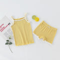 Thin Two-Piece Children's Lace Camisole Pants