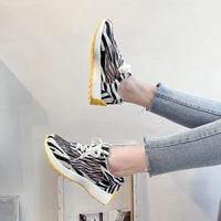 Korean Style Street Fashion Student Casual Breathable Platform White Shoes