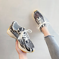 Korean Style Street Fashion Student Casual Breathable Platform White Shoes