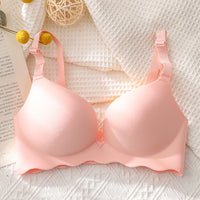 Non-marking And Rimless Gather-up Adjustable Macaron Bra