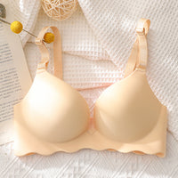 Non-marking And Rimless Gather-up Adjustable Macaron Bra
