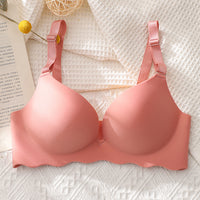 Non-marking And Rimless Gather-up Adjustable Macaron Bra