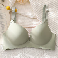Non-marking And Rimless Gather-up Adjustable Macaron Bra