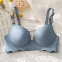 Non-marking And Rimless Gather-up Adjustable Macaron Bra