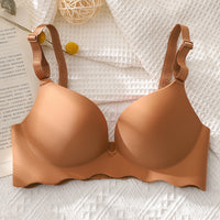 Non-marking And Rimless Gather-up Adjustable Macaron Bra