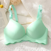 Non-marking And Rimless Gather-up Adjustable Macaron Bra