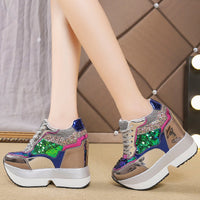 Korean version of the platform platform shoes high heel casual shoes sports daddy shoes