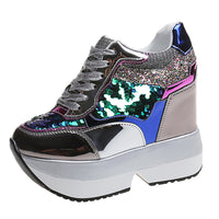 Korean version of the platform platform shoes high heel casual shoes sports daddy shoes