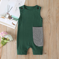Pit Striped Striped Sleeveless Bodysuit