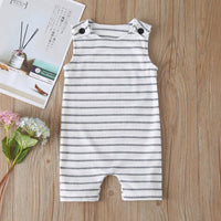 Pit Striped Striped Sleeveless Bodysuit