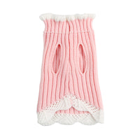 Knitted Teddy Dog Sweater with Rhinestone Lace