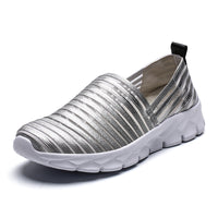 Set Foot Mesh Shoes Women's Mesh Flat One-legged Lazy Shoes Sports Travel Maternity Shoes