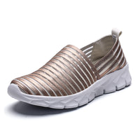 Set Foot Mesh Shoes Women's Mesh Flat One-legged Lazy Shoes Sports Travel Maternity Shoes