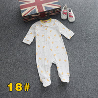 Newborn  Baby One-piece Footwear Pajamas With Foot Romper