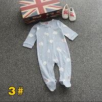 Newborn  Baby One-piece Footwear Pajamas With Foot Romper