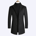 Business Casual Plus Cotton Wool Coat Men's Woolen Trench Coat