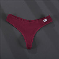 Ladies Thong Briefs Low Waist High Slit